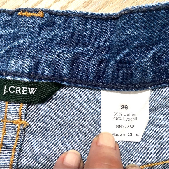 J. Crew Raw Hem Vintage Wash Denim Jean Shorts 26 - Picture 5 of 7